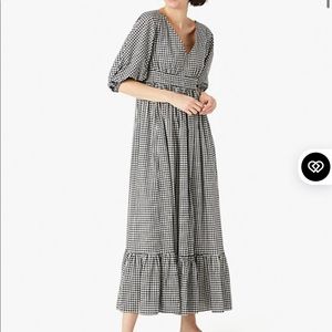 kate spade mini gingham bodega midi dress